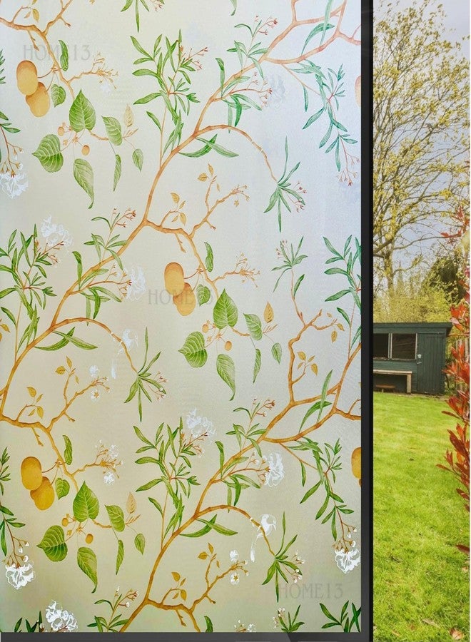 HOME13 Window Film Privacy, Frosted Glass Film Self Adheisve Sun Blocking Decorative Film for Bathroom Home (Lupin Frosted, 16x200 Inch) - Image 1